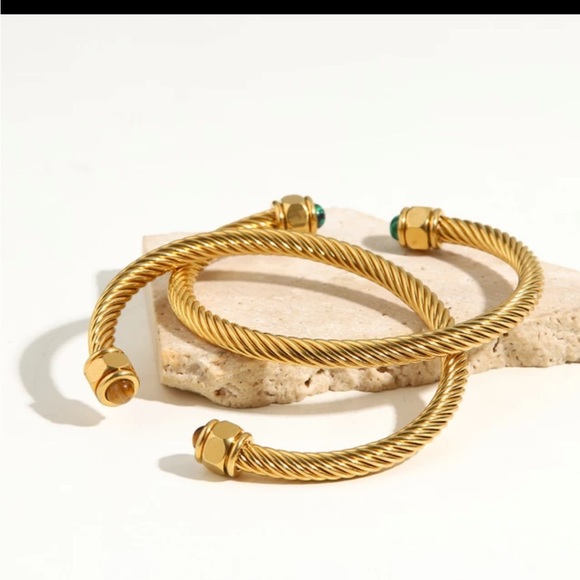 18K Plated Bracelet-Amber - Picture 6 of 6